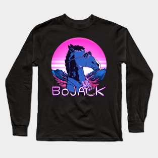 bojack horseman retrowave cool Long Sleeve T-Shirt